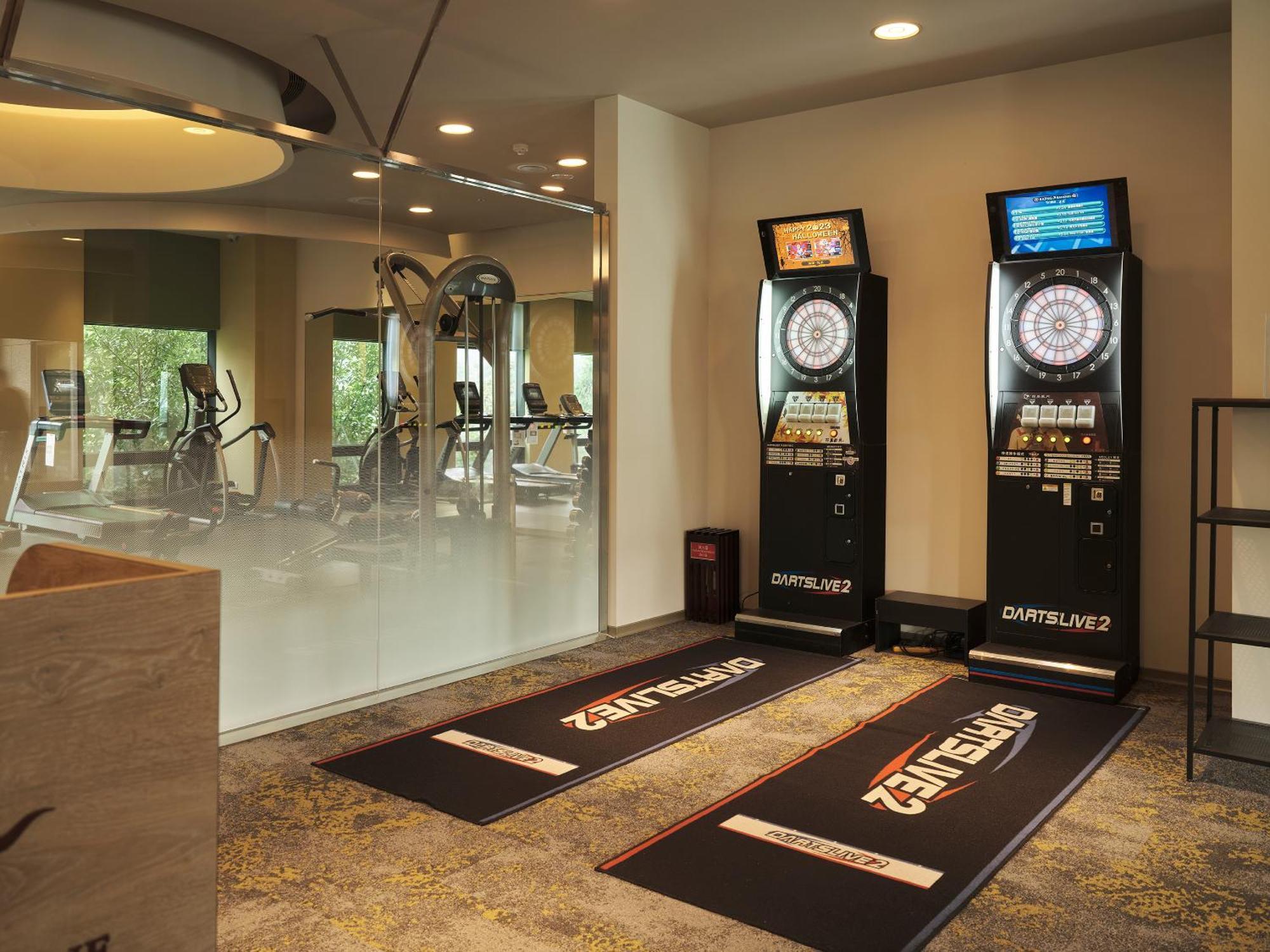 Fleur De Chine Hotel Yuchi Exteriör bild A pair of electronic dartboard machines