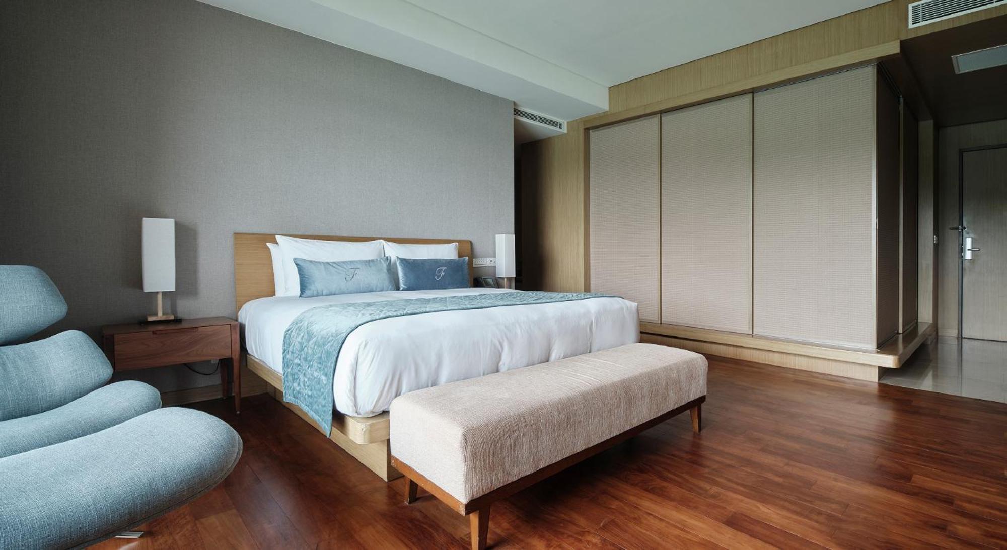Fleur De Chine Hotel Yuchi Rum bild A bedroom at the hotel