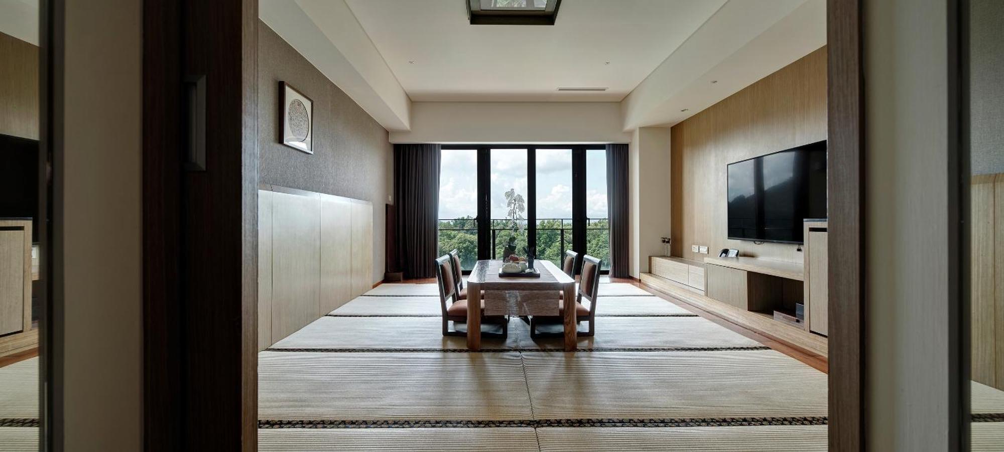 Fleur De Chine Hotel Yuchi Exteriör bild A Japanese dining room